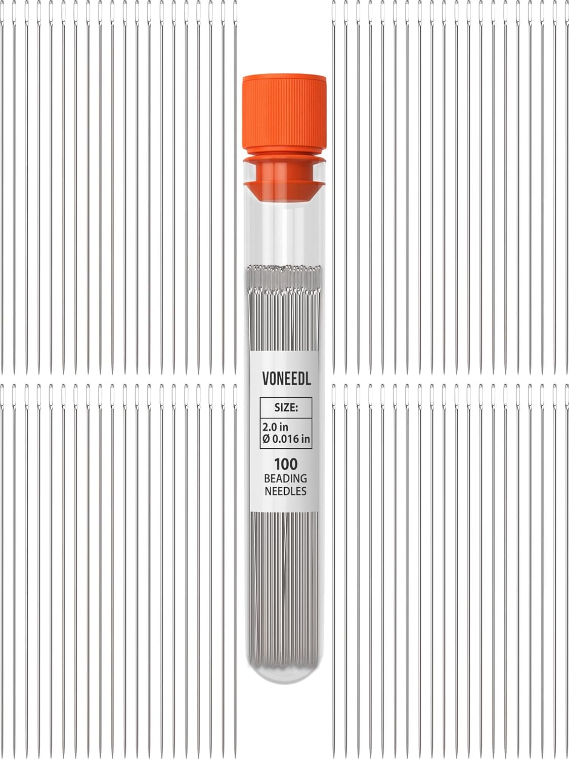 100 PCS Straight Fine Beading Needles Size 11 - Diameter 0.4 mm